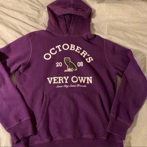 Purple OVO men’s hoodie, worn twice